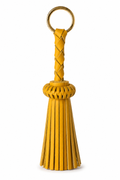 LEATHER TASSEL KEYCHAIN MARIGOLD, GOLD