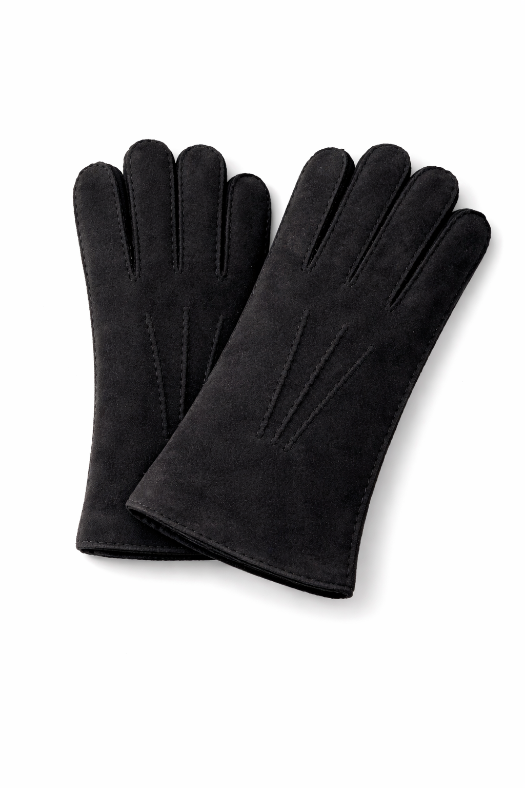 REVERSED SHEEPSKIN GLOVES BLACK