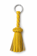 LEATHER TASSEL KEYCHAIN LEMON