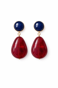 PALOMA EARRINGS NAVY/RUBY