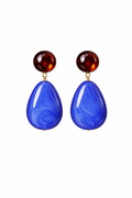 PALOMA EARRINGS MAHOGANY/MAROCCAN BLUE