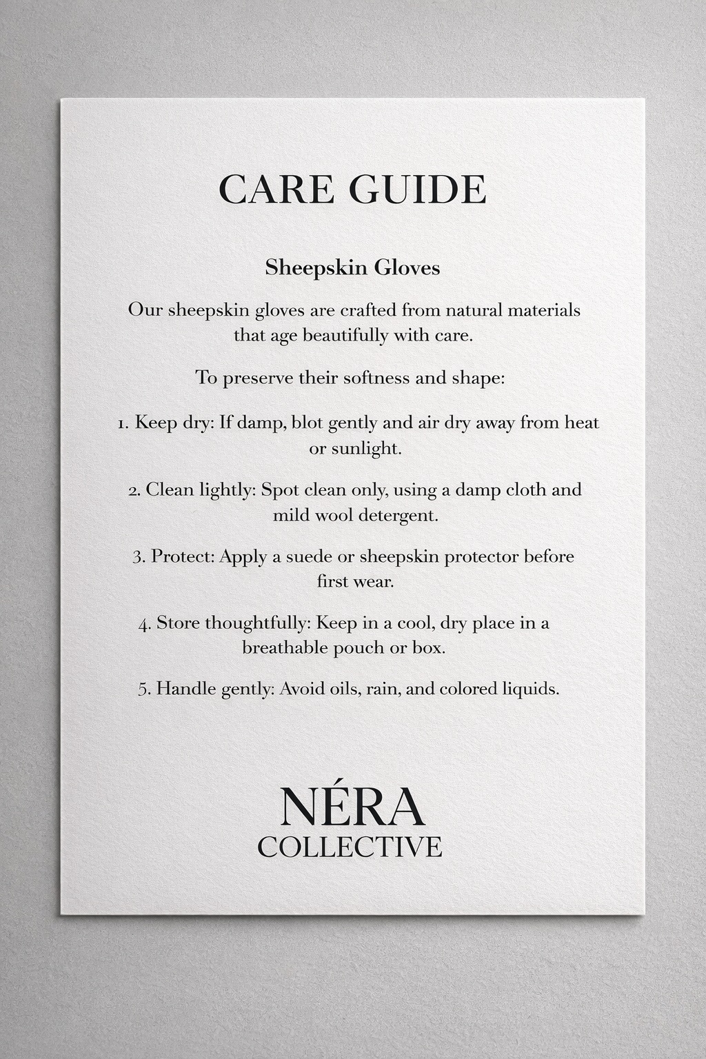 REVERSED SHEEPSKIN GLOVES BLACK