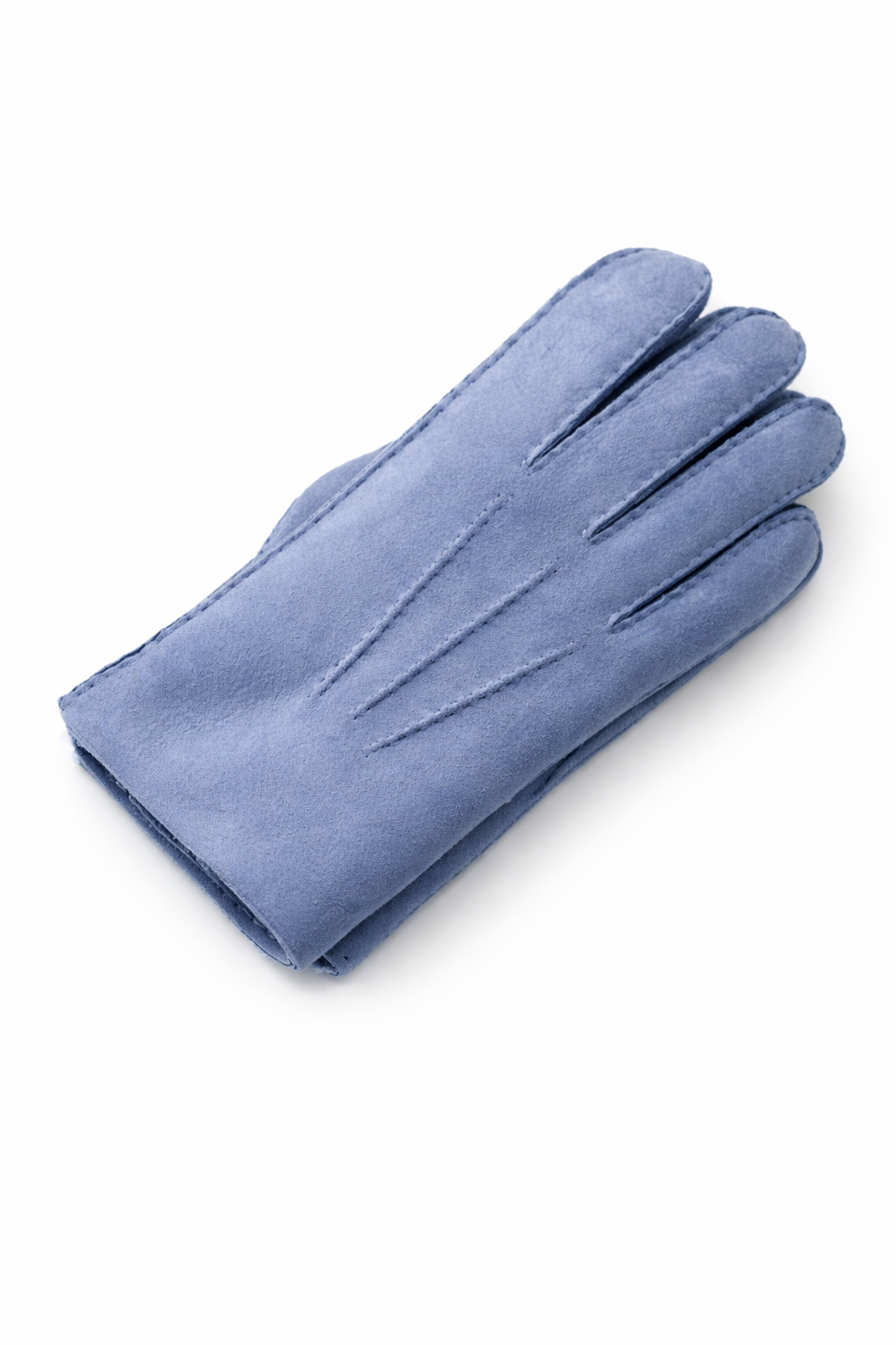 REVERSED SHEEPSKIN GLOVES PERIWINKLE