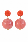 SALMA EARRINGS CORAL/CORAL MARBLE