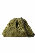 MARIA LA ROSA MINI GAME CLUTCH KHAKI