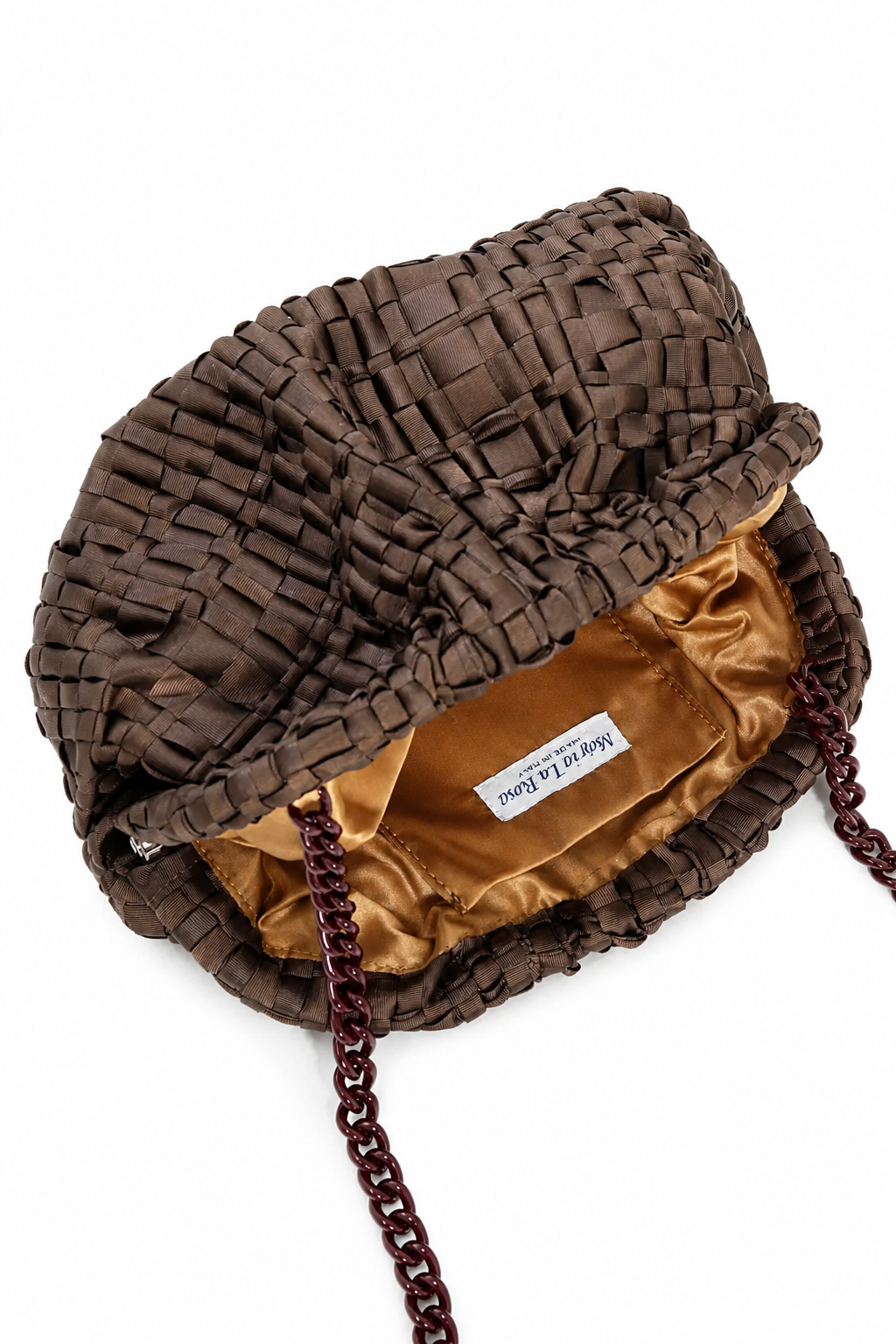 MARIA LA ROSA GAME CLUTCH CHOCOLATE