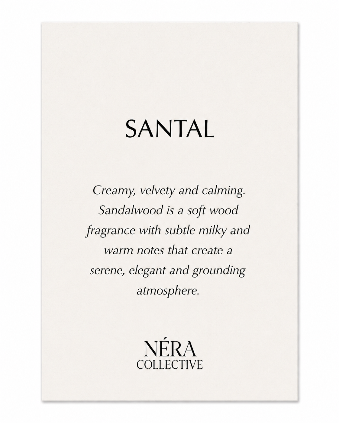 SCENTED POUCH SANTAL