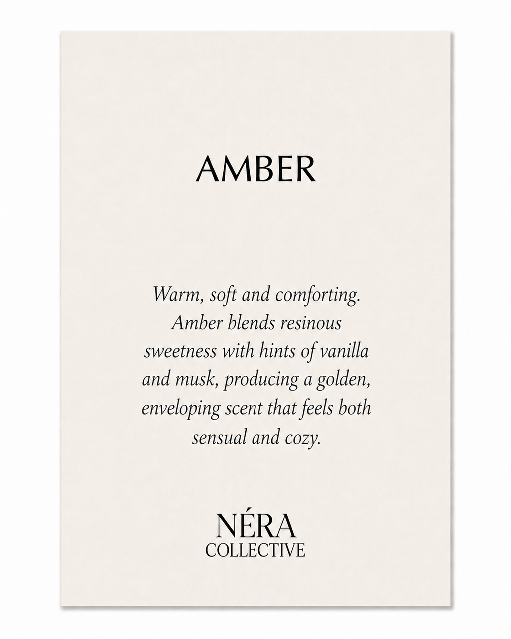 SCENTED POUCH AMBER