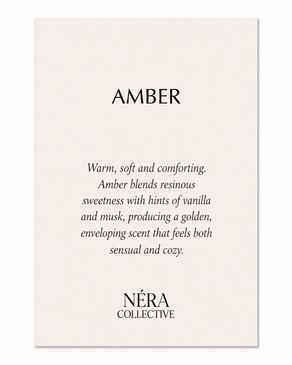SCENTED POUCH AMBER