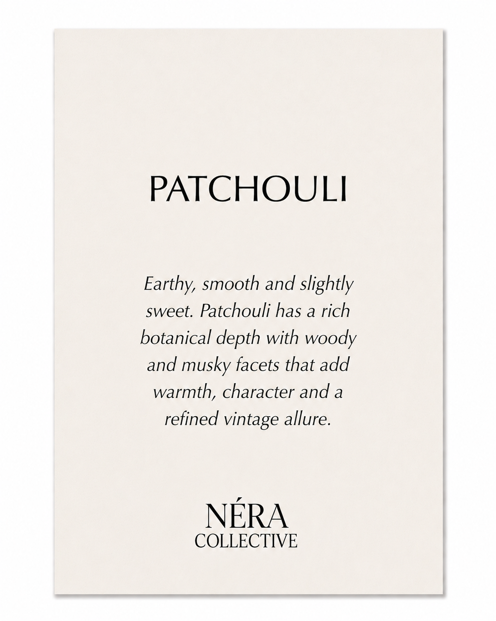 SCENTED POUCH PATCHOULI