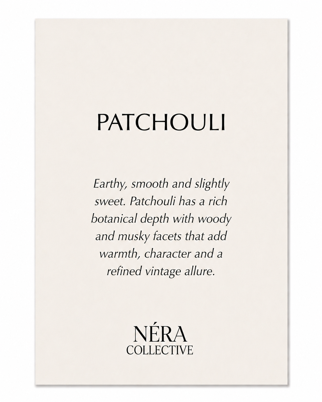 SCENTED POUCH PATCHOULI