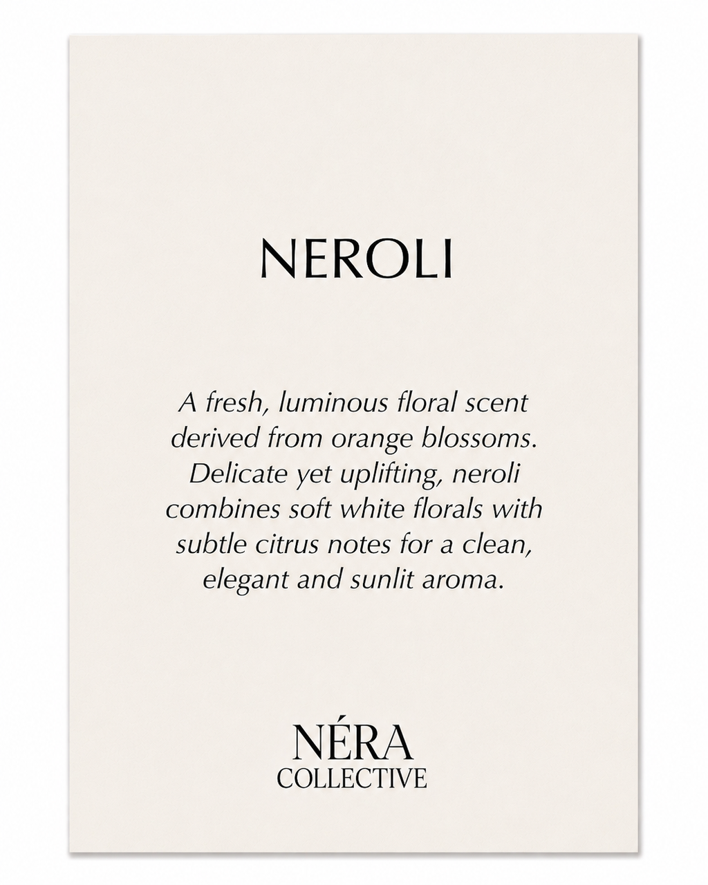 SCENTED POUCH NEROLI