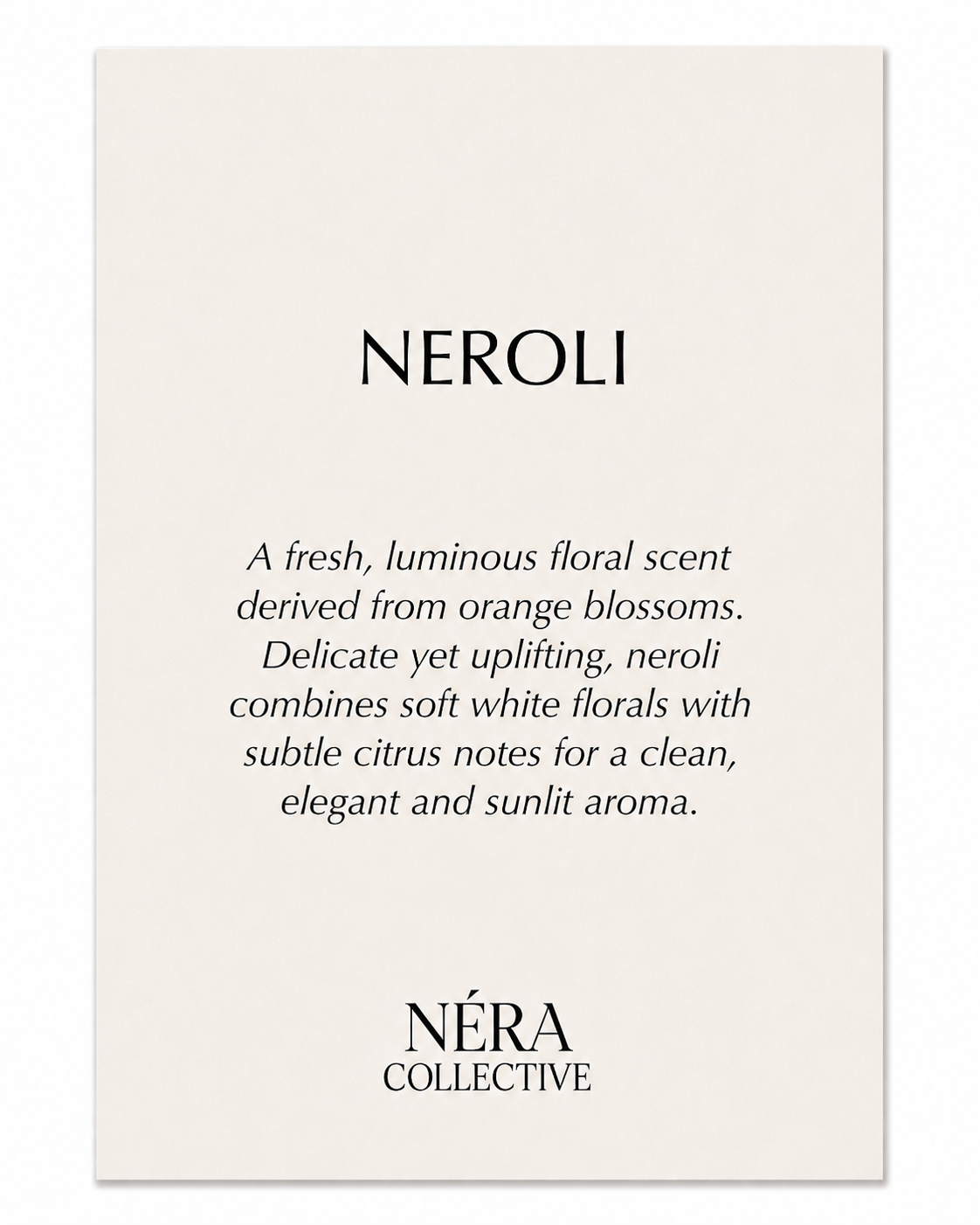 SCENTED POUCH NEROLI