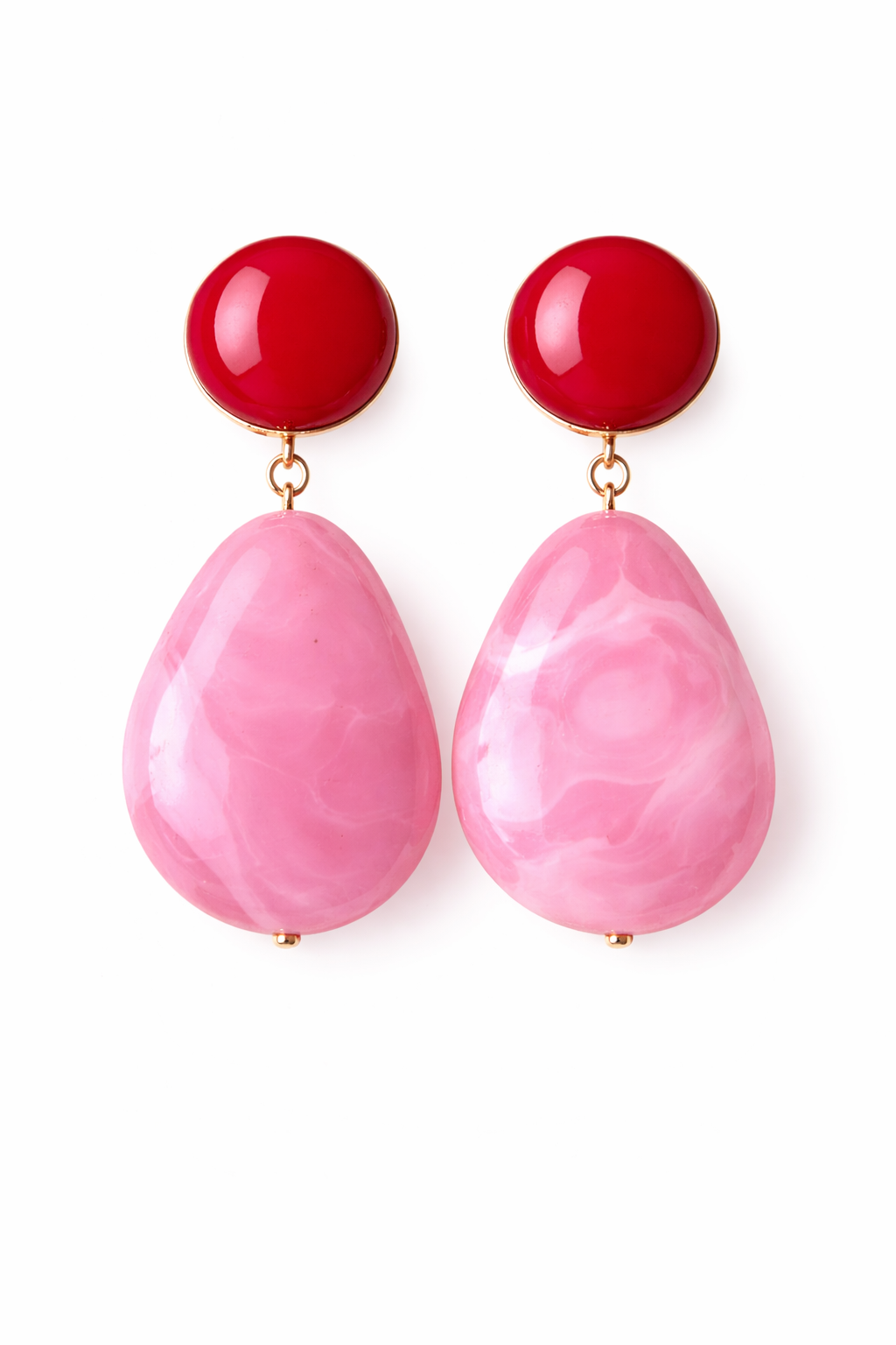 PALOMA EARRINGS CARMINE/PINK OPAL