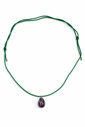 AMETHYST DROP NECKLACE