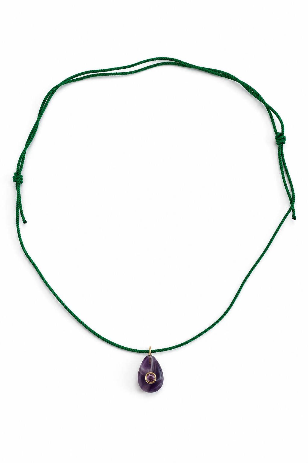 AMETHYST DROP NECKLACE
