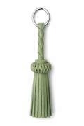 LEATHER TASSEL KEYCHAIN MINT