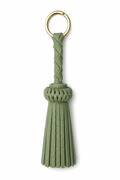 LEATHER TASSEL KEYCHAIN MINT, GOLD